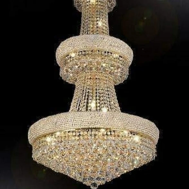 

French Empire Crystal Chandelier Chandeliers H50" X W30" - Perfect for an Entryway or Foyer!