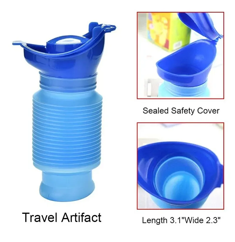 Travel Reusable Unisex Urinal Car Urinal Bucket Outdoor Standing Urine Emergency Portable Shrinkable Camping Toilet Leak Urinals portable urinal