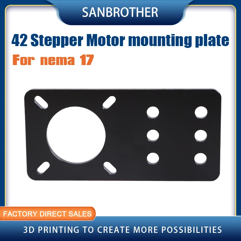3D Printer Opensource Nema17 Stepper Motor Mounting Fixed Plate Aluminum Bracket