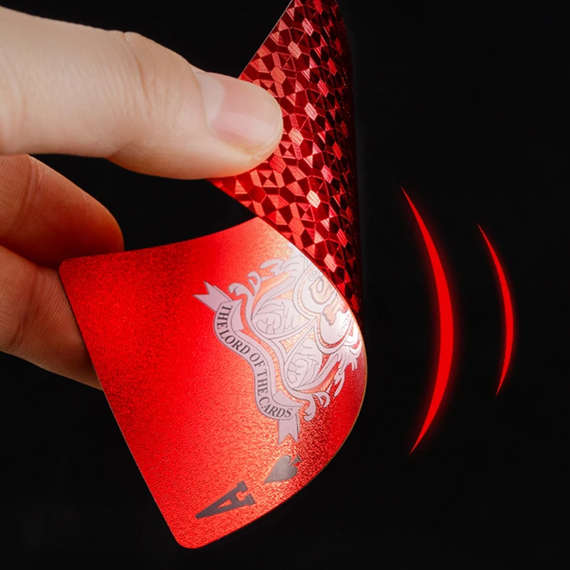 Playing Cards Red plastic PVC poker waterproof washable Parker rustic gold Year of the Dragon creative thickened customized