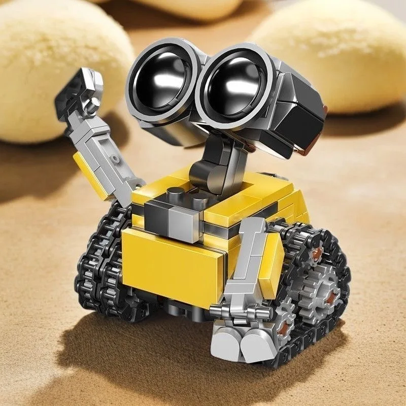 Modellino di robot classico MOC in mattoncini da costruzione, kit fai-da-te, gioco creativo di assemblaggio, regalo educativo per bambini. - immagine 5