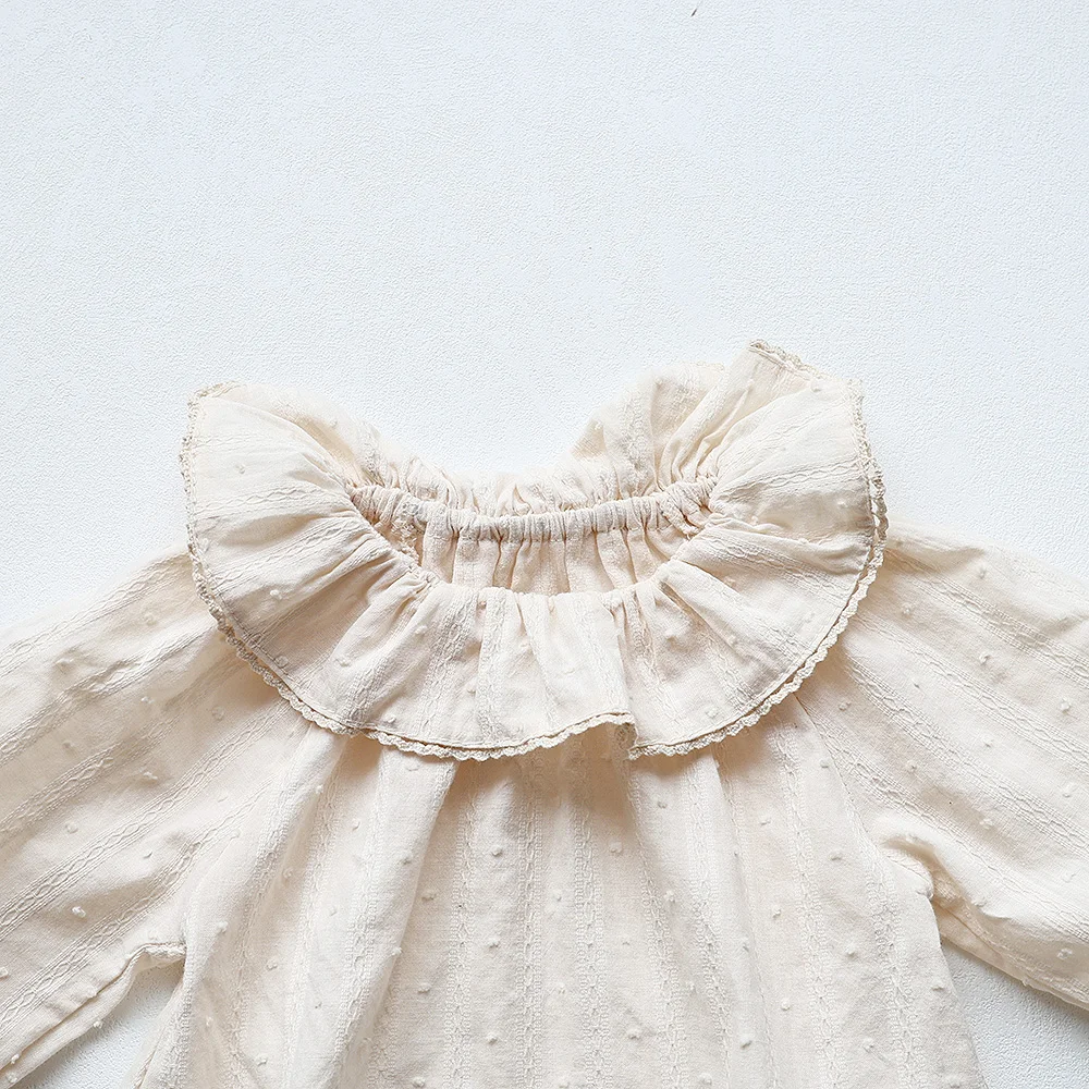 MILANCEL Baby Clothes Peter Pan Collar Girls Blouse Long Sleeve Baby Base Shirt Tops baby girl clothes,kids bottoming shirt