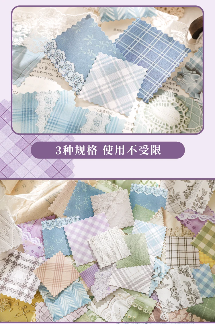 30 Stück Vintage Patchwork Muster Dekor Scrapbooking Material Papier DIY Scrapbooking Dekor Junk Journal Planer Briefpapier Papier – Detail 5