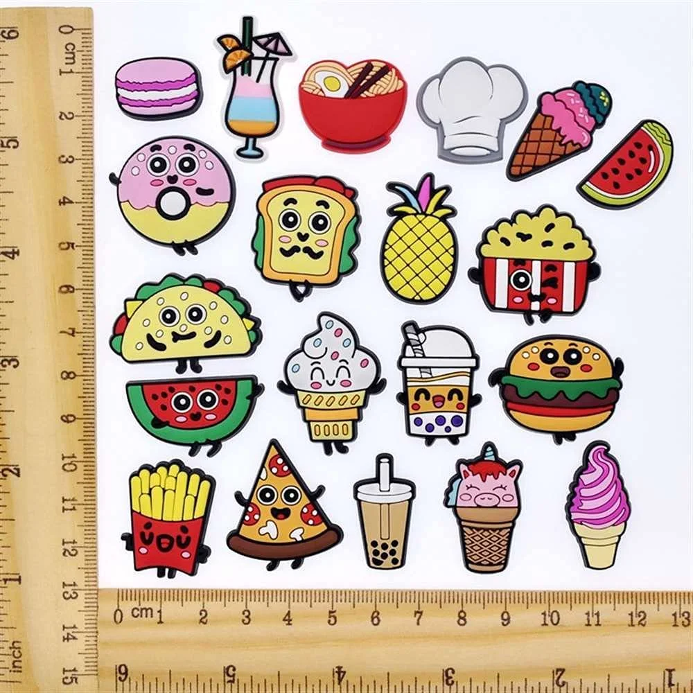 Charming Food & Drink Shoe Charms – Festive Accessories