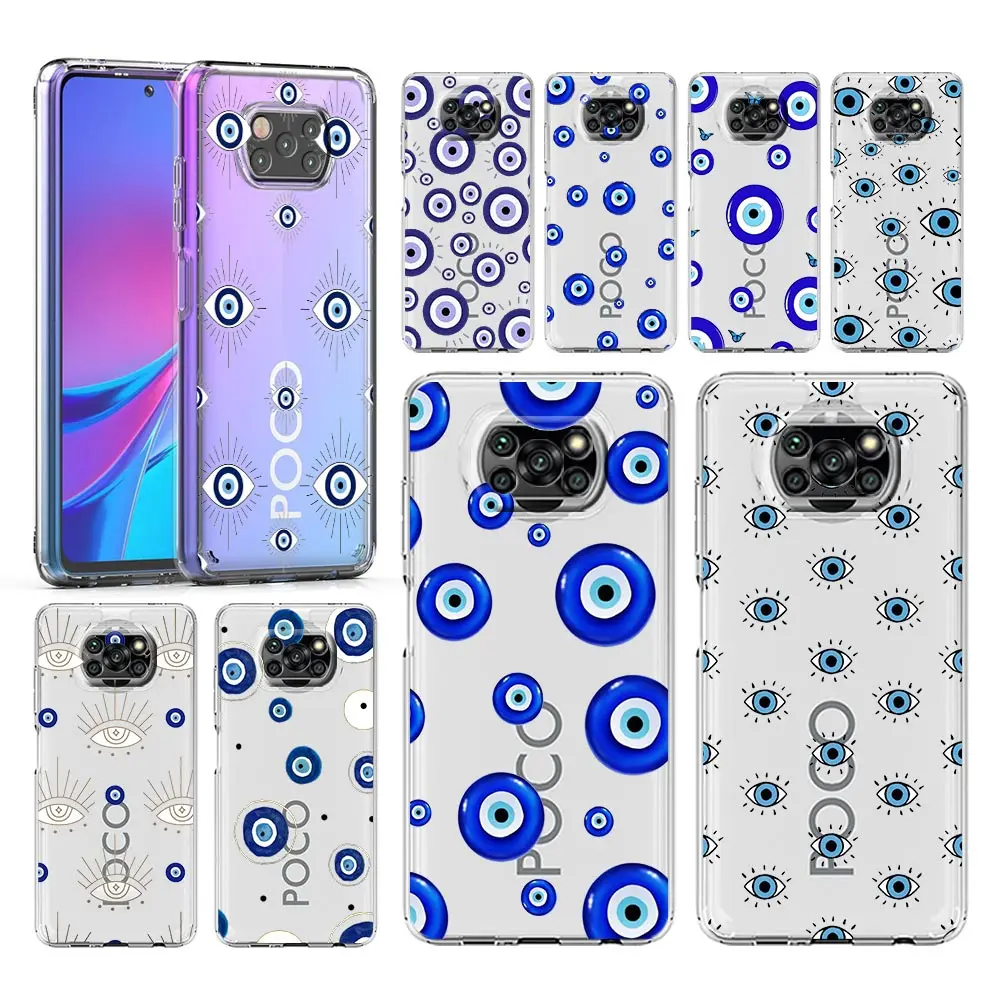 Blue Eye Art Clear Phone Case Cover