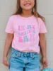 Children's T-shirt  IN MY SWIFTIE ERA Print Crew Neck Short Sleeve T-shirt, Girls Kids Casual Tops for Spring Summer Autumn 3