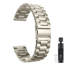 Premium Stainless Steel Watch Band Strap - 18mm, 20mm, 22mm - 20mm (Starlight - SZ)