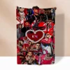 Anuel Aa Blanket Bed Blankets Characters Fluffy Plaid Beach Towel Interior for Home Luxury Bedding Throw Knee Soft Nap King Size 2