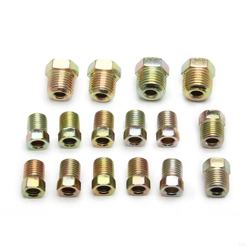 B5XC 25ft Car Roll Tube Coil 3/16" Od Copper Nickel Brake Line Tubing Kit with 16pcs Accessories Galvanized Copper Pipe Brake