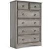 Modern 6 Drawer Dresser, Dressers for Bedroom, Tall Chest of Drawers Closet Organizers & Storage Clothes - Easy Pull Handle 1