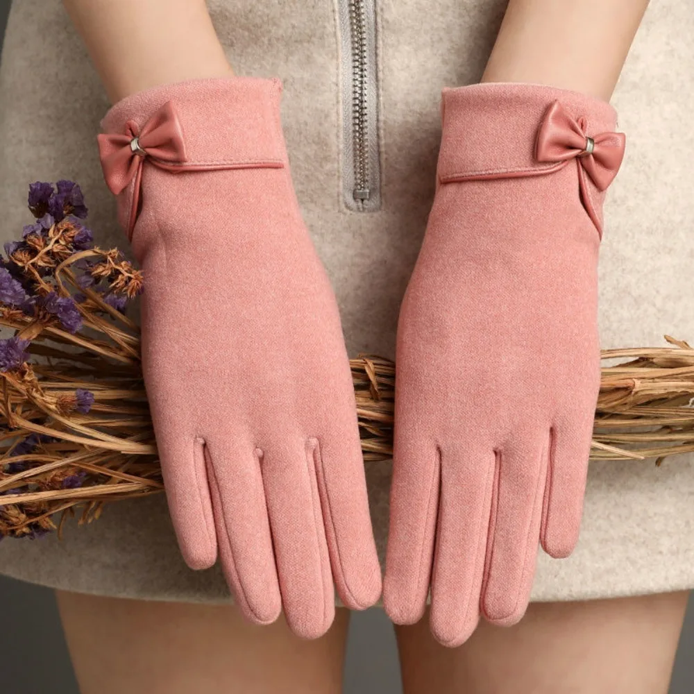 

Rabbit Plush Women Gloves Practical Warm Resistant To Dirt German Velvet Gloves Windproof Soft Warm Windproof Cold-proof Gloves