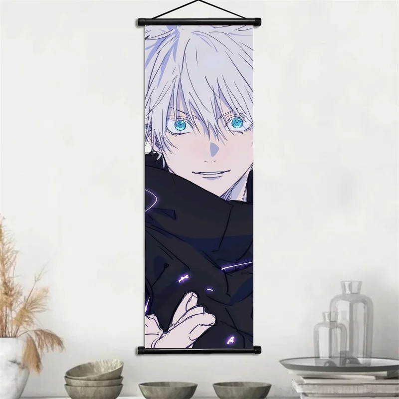 Jujutsu Kaisen Anime Art Fabric Wall Hanging Scroll Decor