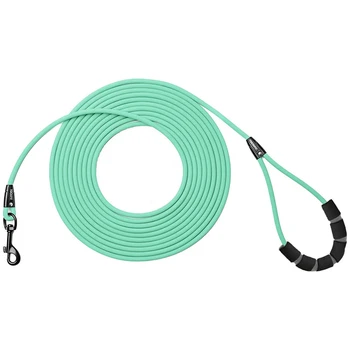 S81382ee0b3624ee5abb2184ce85e5443X.jpg Dog Leash Waterproof Training Recall Long PVC Pet Leashes 5FT 10 FT 20FT 30FT Great for Training Beach Yard Play