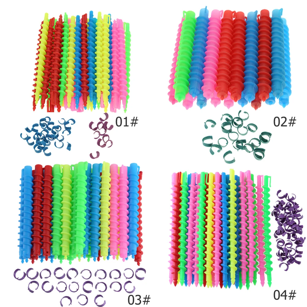 Description Picture 6 of itemPlastic Long Spiral Hair Perm Rod Practical Curling Styling Accessories Home Barbershop Hair Beauty Supplies