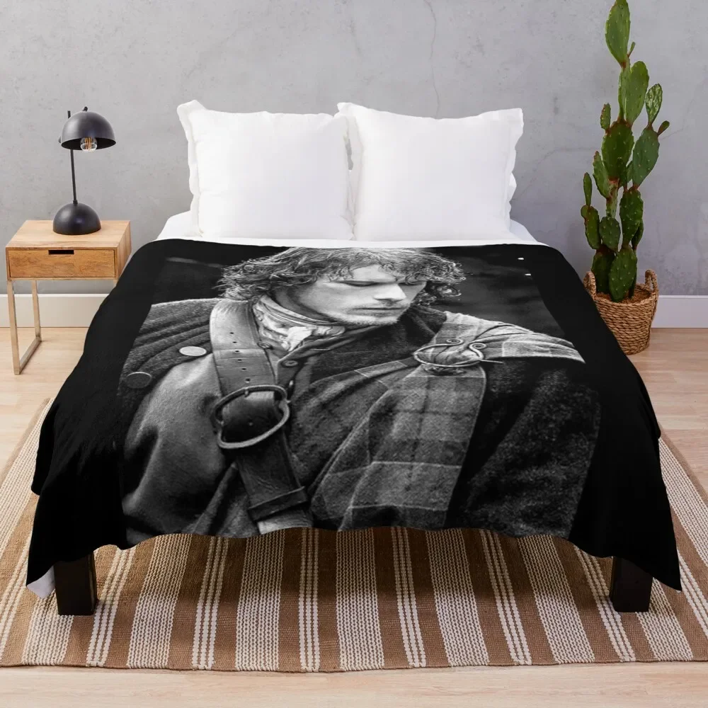 

Jamie Fraser Outlander Throw Blanket Cute Fashion Sofas Tourist Hairy Soft Plaid Blankets