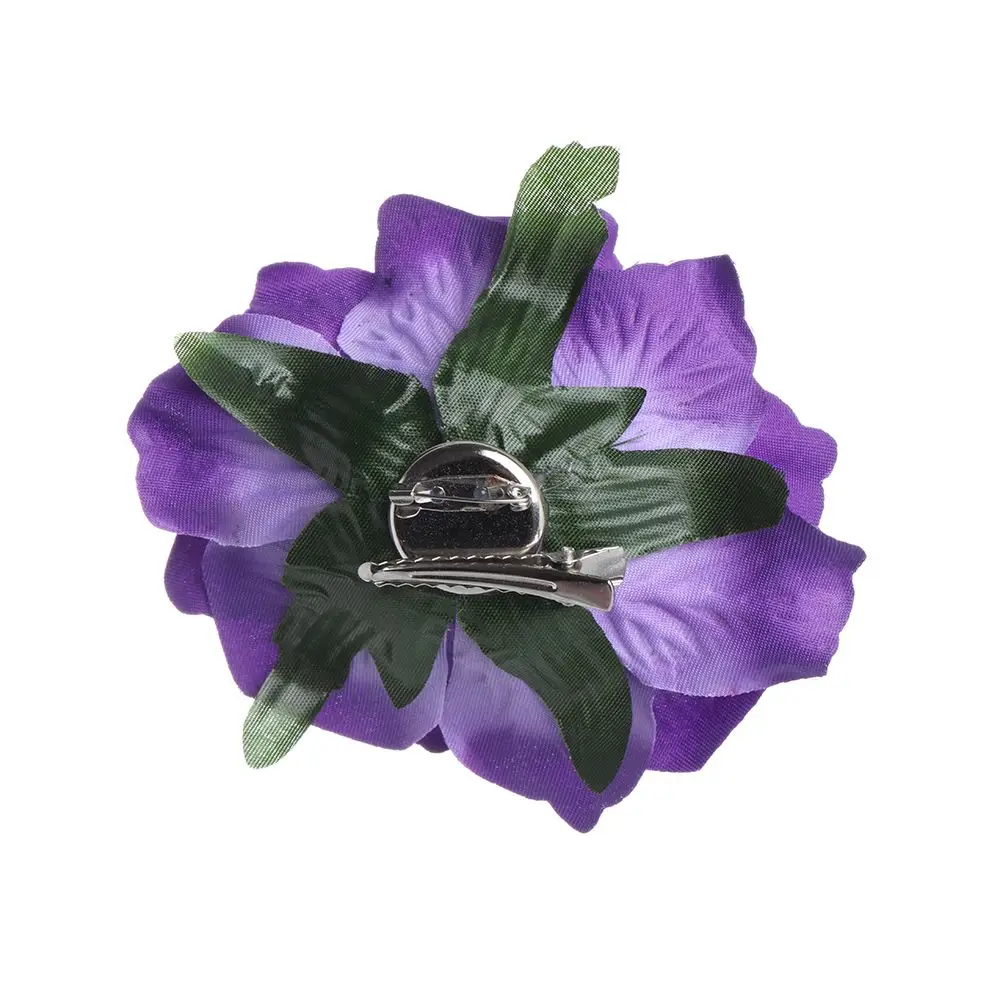 Elegant Wine Red & Black Roses Hair Claw Clip