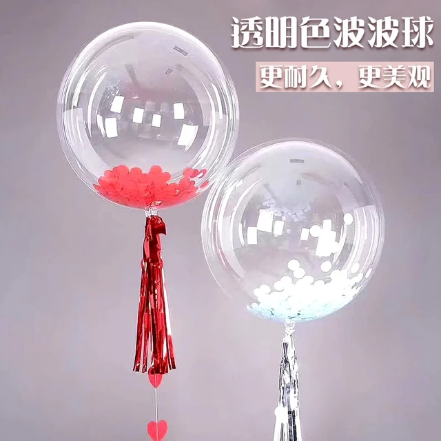 10 pcs Pre Stretched Bobo Balloon Clear 13 18 20 24 Inch Transparent Bubble  Ballon LED Light Wedding Birthday Party Decorations - AliExpress