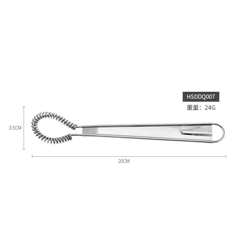 430 Stainless Steel Magic Hand Held Spring Whisk Mini Kitchen Eggs Sauces Mixer Spring Beater Hand Honey Cream Stir egg beater food mixer wire whisk ball whisk