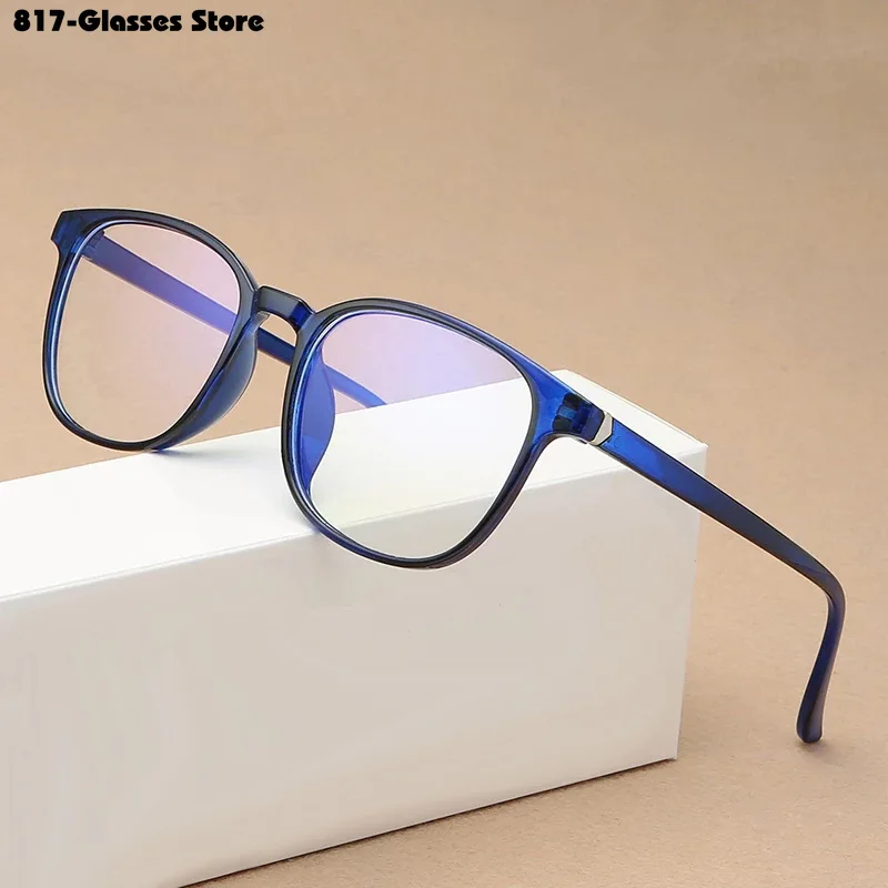 Blue light blocking glasses, large frame computer glasses, radiation-resistant for men and women.