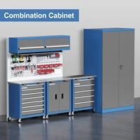 Combination Tool Cabinet,3 Different Types of Tool Cabinets with Connecting Buckle:5-Drawer/7-Drawer/Double-Door Tool Cabinet 1