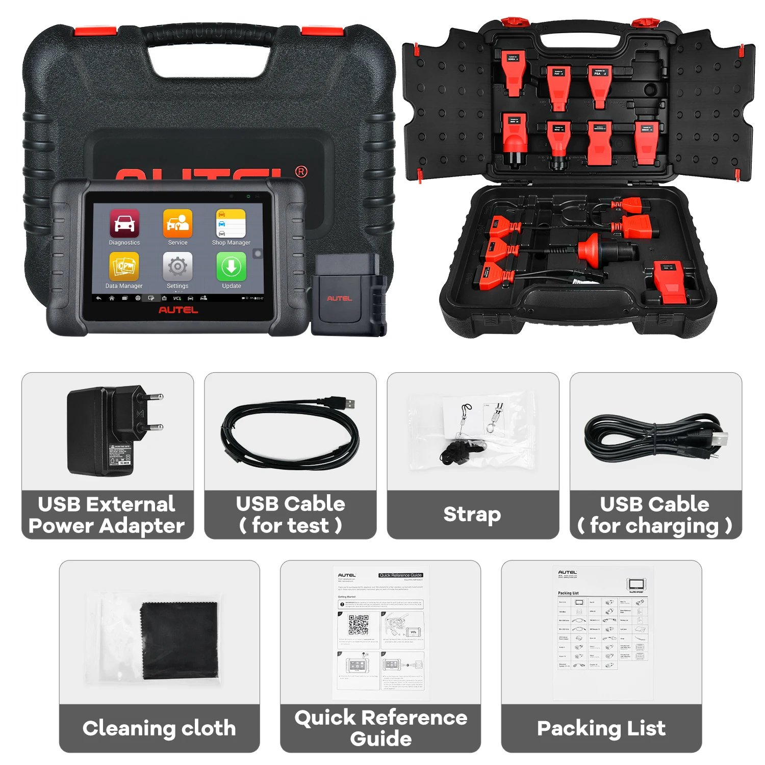 portable car battery charger Autel MaxiPRO MP808BT Automotive Diagnostic Scan Tool OBD2 Scanner,ECU Coding,30+Services All Systems Diagnostics PK MP808 MS906 auto battery charger Code Readers & Scanning Tools