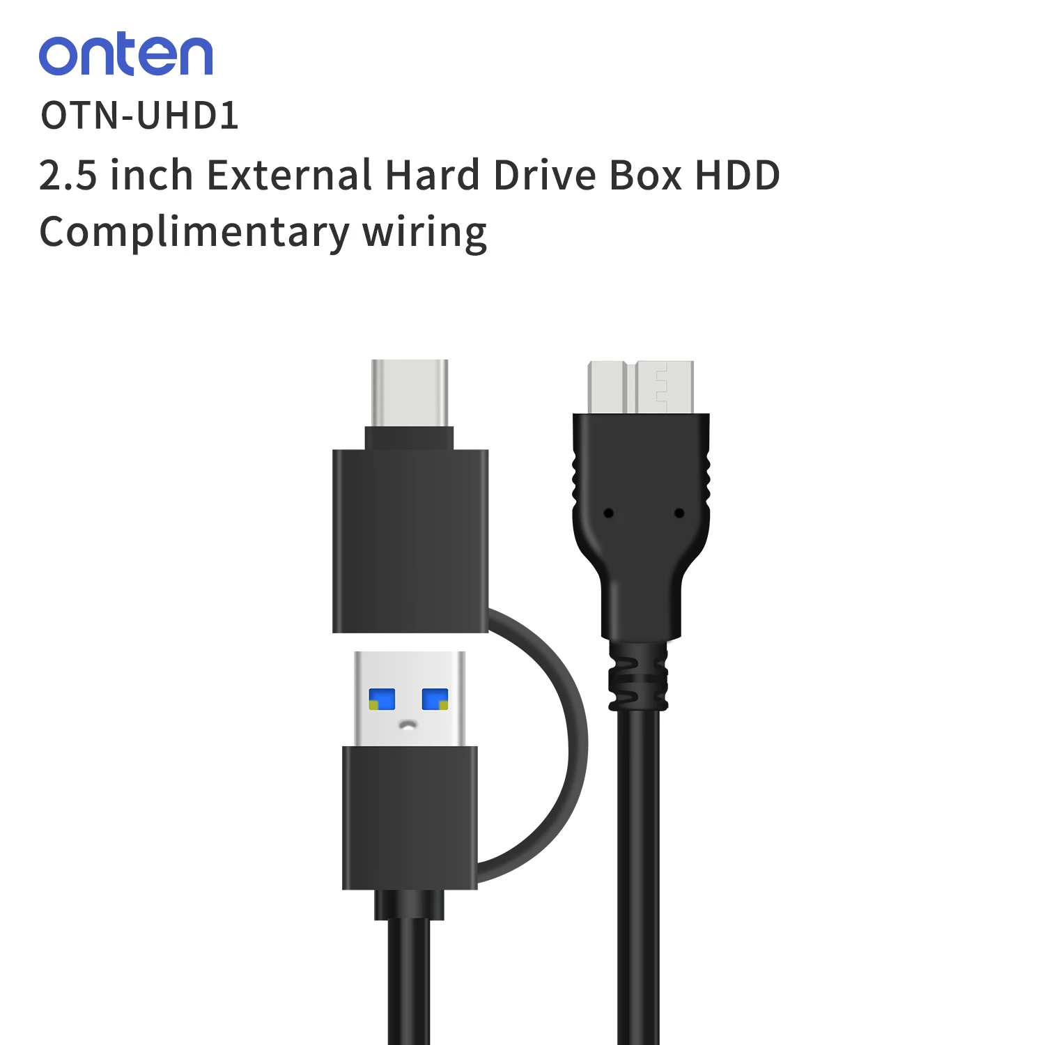 ONTEN OTN-UHD1  ϵ ̺ ڽ, HDD  ̾, 2.5 ġ