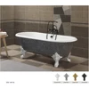 69" Freestanding Luxury Bathtub Cast Iron Double Ended Enamel Claw Paw Feet Tub Multi-Color Custom Built sw1022 3