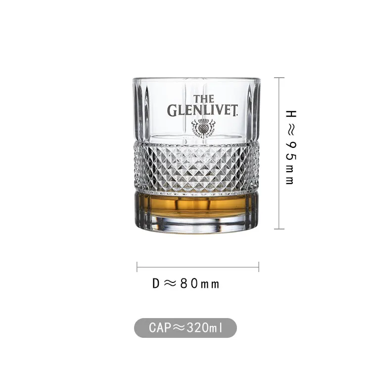 Description Picture 5 of itemGlenlivet Collection Whisky Glass Lead-free Glass Verre Cocktail Drinkware Wine Glass Cognac Brandy Snifter
