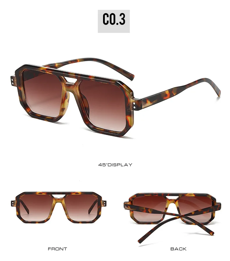 Retro Square Punk Sunglasses 18