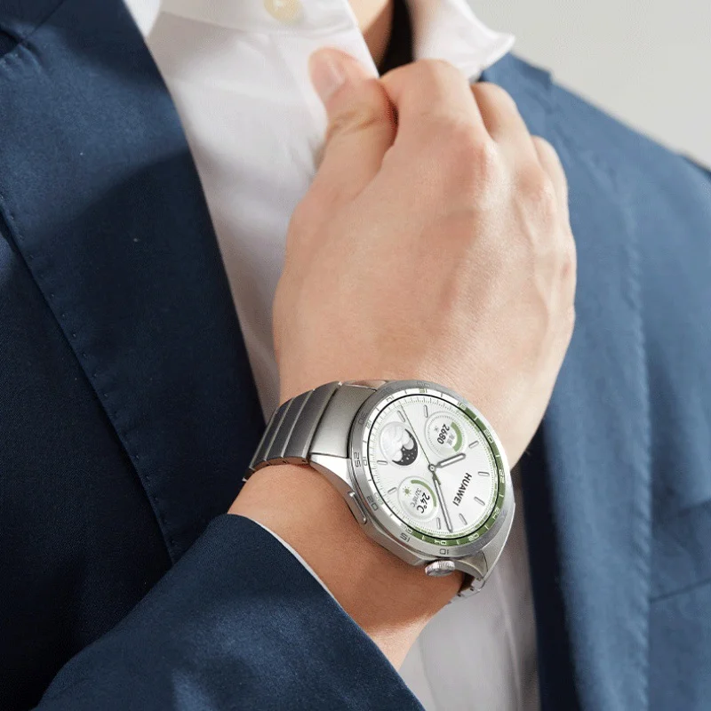 Metal strap For Huawei watch GT4 46mm Stainless steel quick release adjustable wristband For Huawei watch GT4 46mm watchband