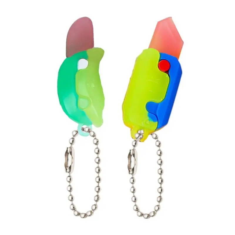 

Mini banana radish knife Kids Sensory Fidget Toys kids adults Finger Exercise Entertainment ornament decompresion Bag Pendants