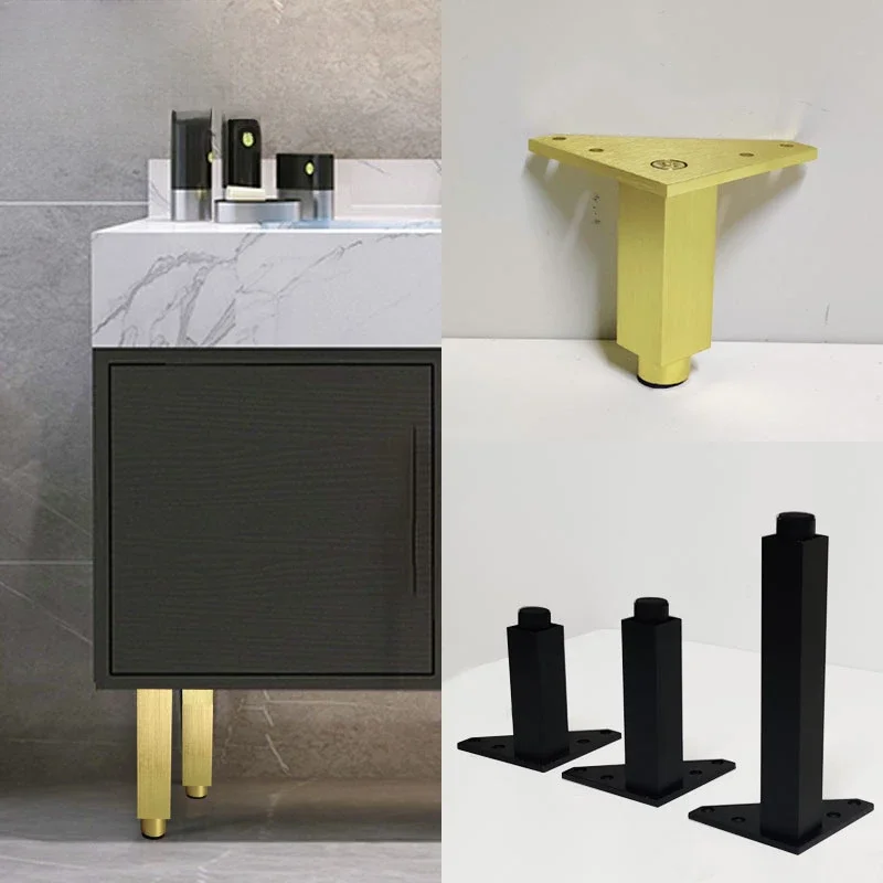 

Aluminum alloy adjustable bathroom cabinet support brushed bathroom cabinet coffee table TV cabinet return