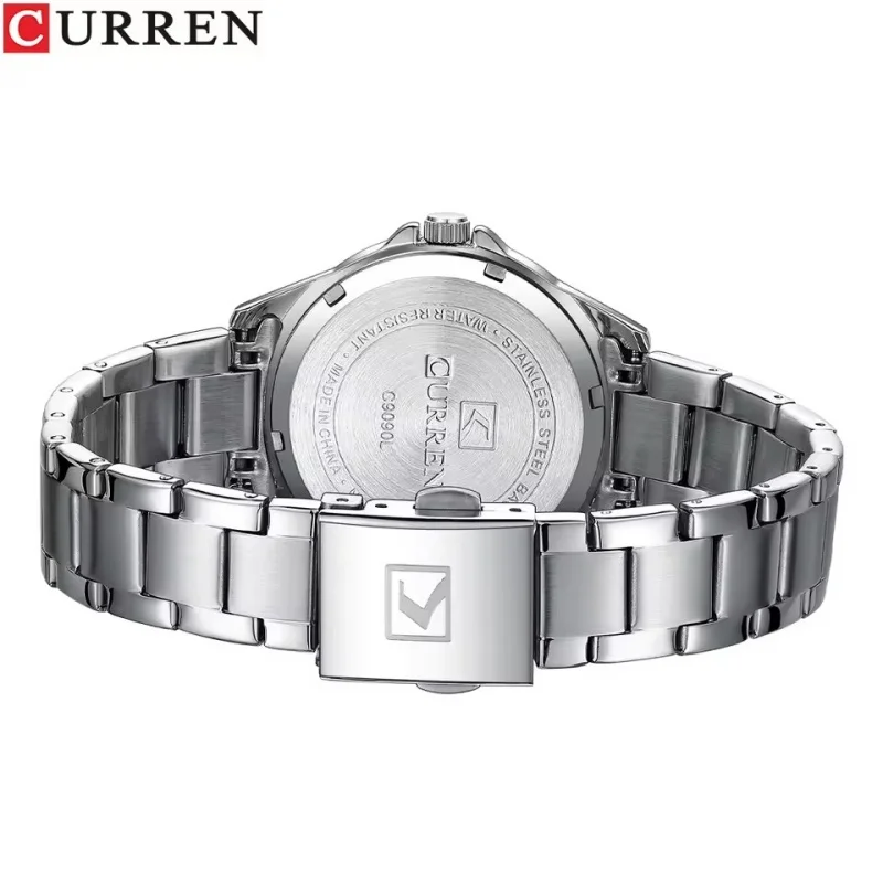 CURREN 9090 2025 New Product Couple Fashion Quartz Watch Round