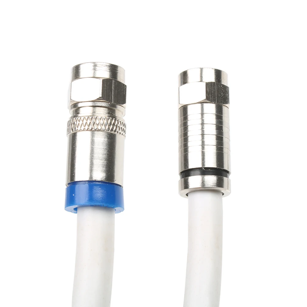 RG6 Compression Connectors Waterproof Connection F Compression Connector Coax Cable 10pcs 20pcs