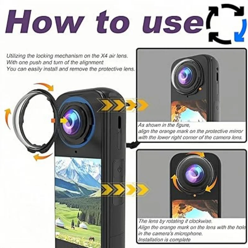 Premium Scratch-Proof Tempered Glass Lens Protector Cap
