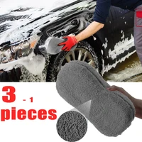 Ultra Fine Microfiber Car Wash Sponge Block Soft Large Motorcycle Car Care Details Brush Pad Cleaning Towel Auto Washing Stuff 1