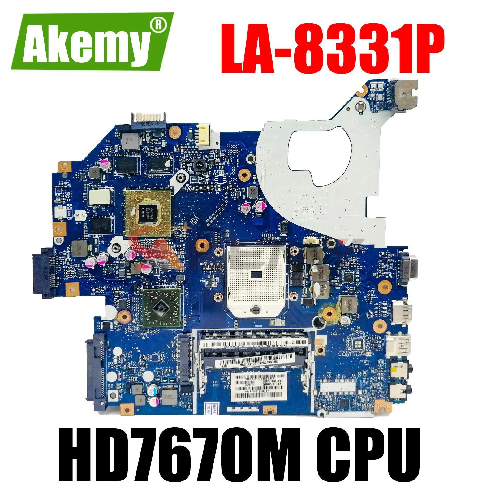 Q5WV8 LA-8331P для Acer Aspire V3-551 V3-551G материнская плата для ноутбука HD7670M видеокарта NB.C1911.001 NBC1911001 полностью протестирована