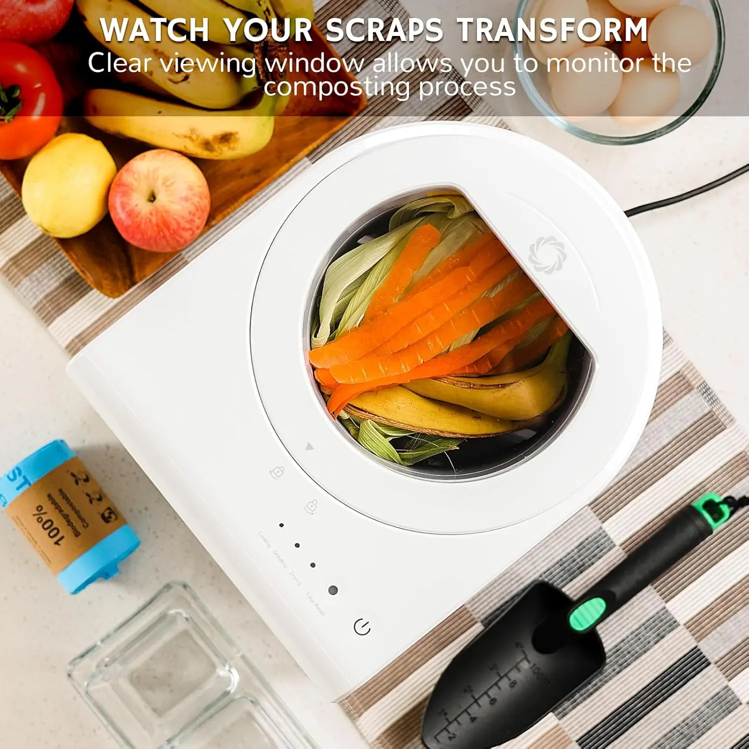 Revive Electric Kitchen  with Visual Cover, 2.5L Capacity with Upgraded    Turn Food Wast 2