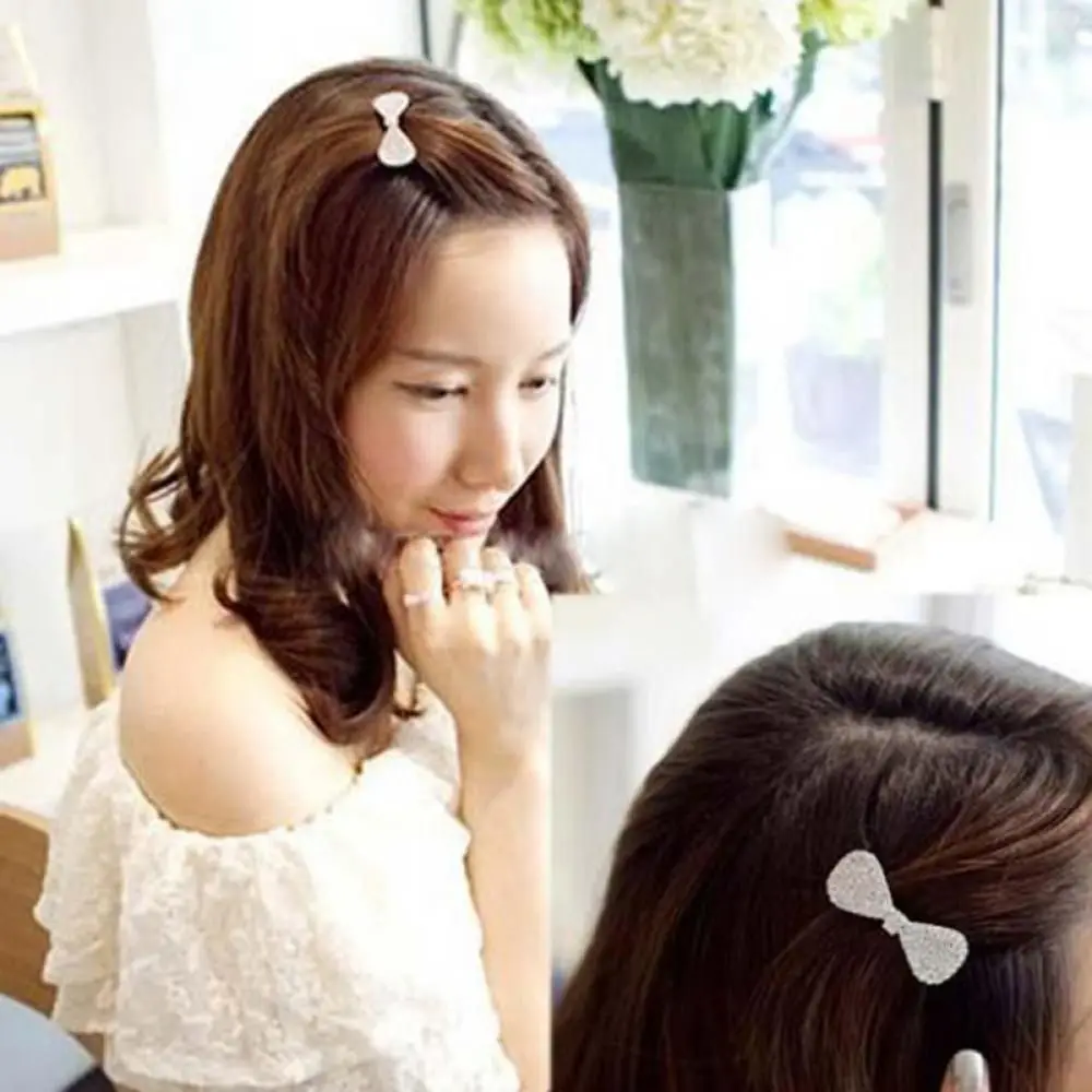 

Fashion Crystal Jewelry Barrette Bowknot Rhinestone Hairpin Hair Clip