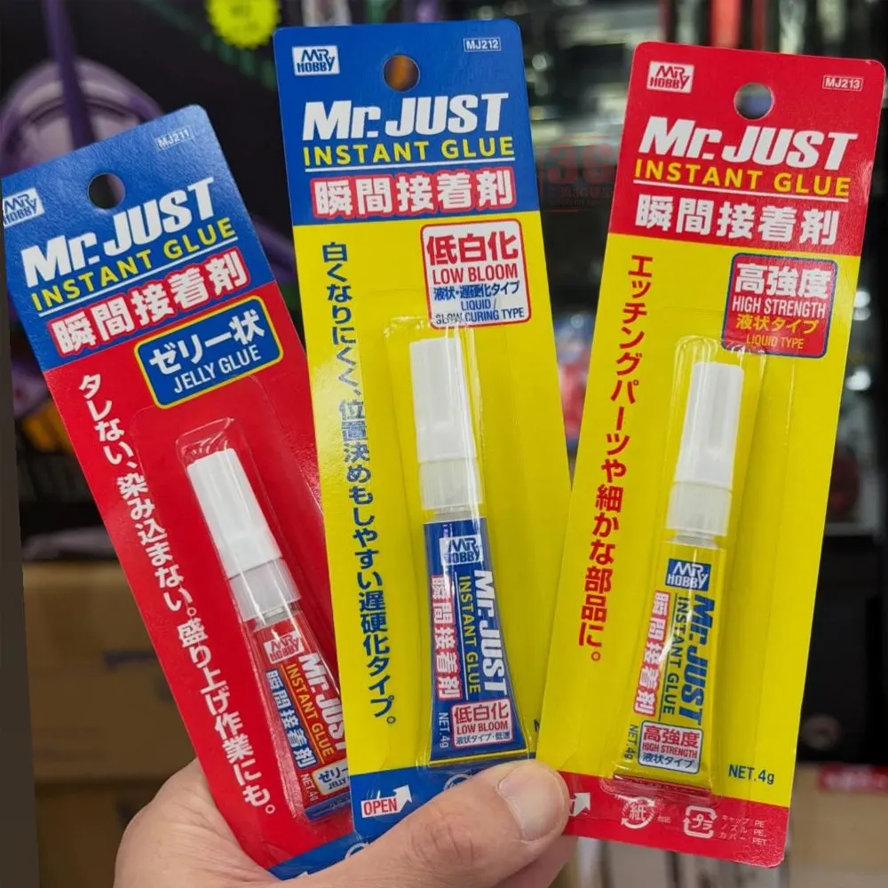 Mr.Hobby MJ211~MJ213 Colle Instantanée 4g - Haute Résistance, Faible Blanchiment