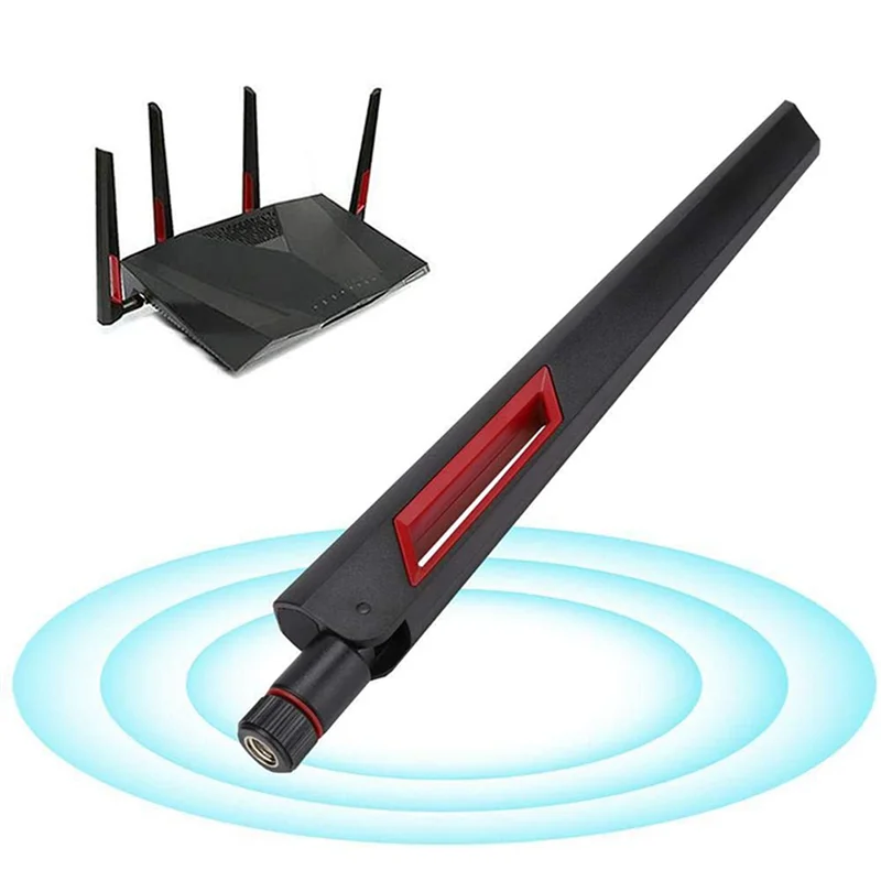 Y43A-고이득 라우터 안테나 SMA 8Dbi 2.4G/5.8G 듀얼 밴드 안테나 Wifi 라우터 어댑터 ASUS AC68U/AC88U/AC66U 9PCS