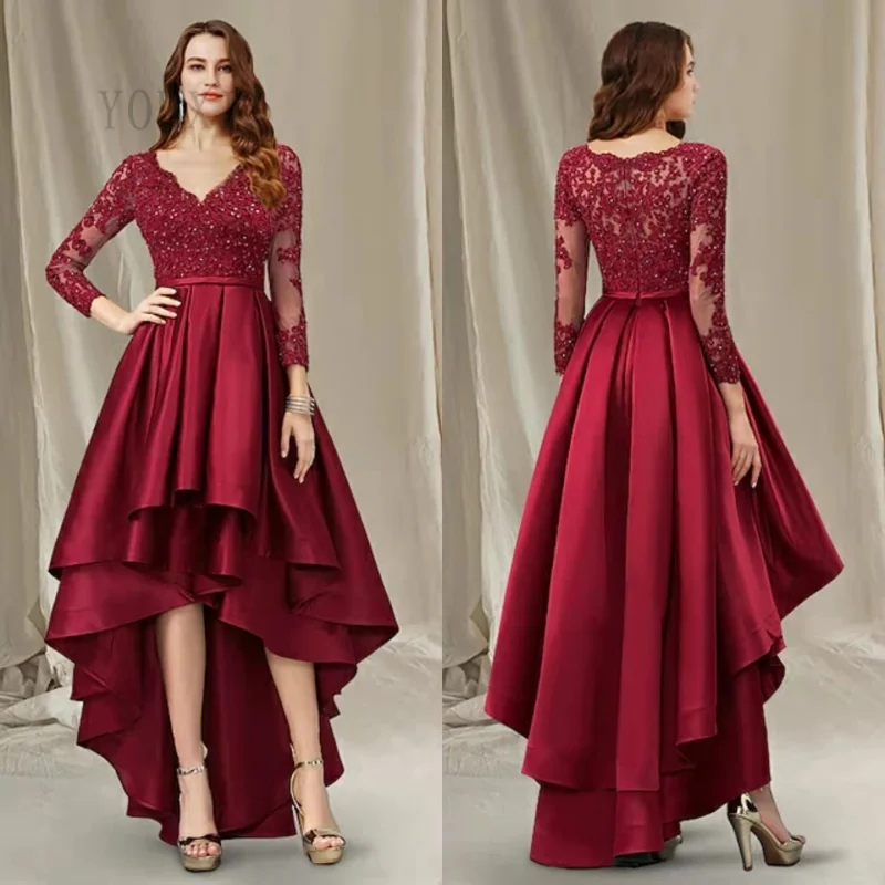 Vestidos largos con la parte superior de encaje y la parte inferior de chiffon Narciso main image 1