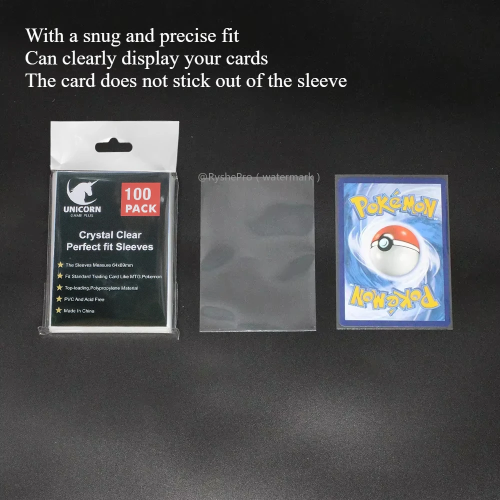 100pcs Trading Card Sleeves Soft Clear Perfect for Double-sleeving and Compatible with Pokemon Mtg Cards Sport Cards - AliExpress 18 100pcs Trading Card Sleeves Soft Clear Perfect for Double-sleeving and Compatible with Pokemon Mtg Cards Sport Cards - AliExpress 18