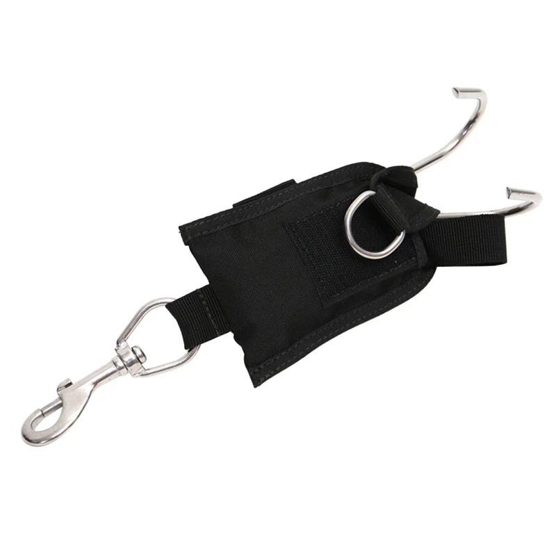 

Крючок с двумя ручками для дайвинга, быстрая установка, двойной ручной крючок, аксессуары для дайвинга, рафтинга