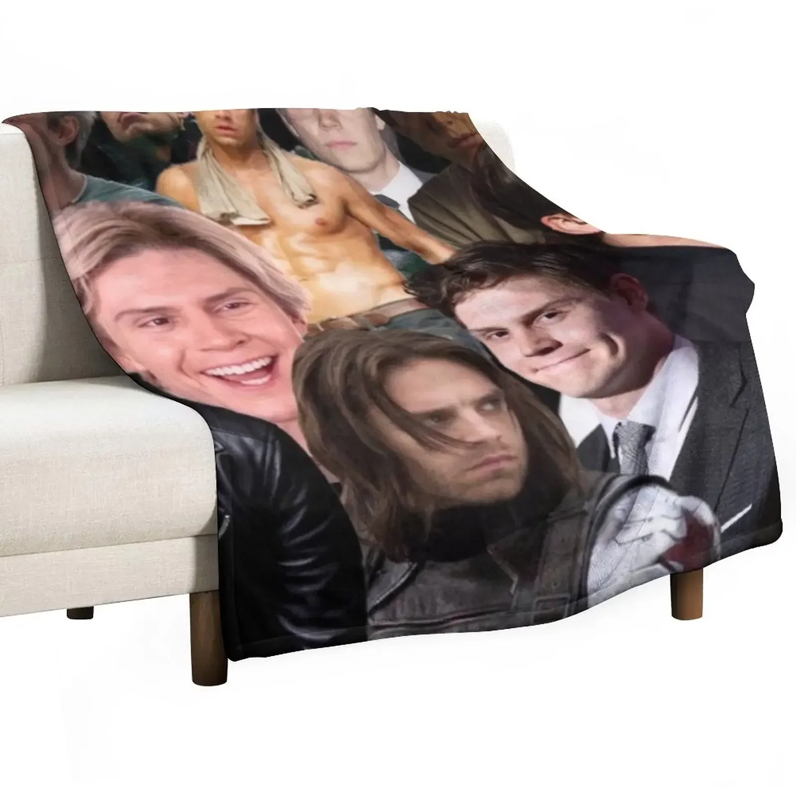 

seb and evan Throw Blanket Sofa Quilt for sofa anime Furrys Blankets