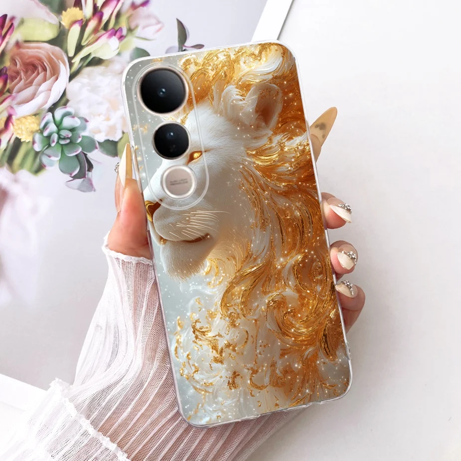 Luxury Bow Flowers Painted Soft Silicone Phone Case Cover
