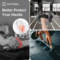 KUTOOK Men's And Women's Fitness Four Fingers Gloves Breathable Anti-slip Shock Absorption Yoga Dumbbell Cycling Sports Gloves 6