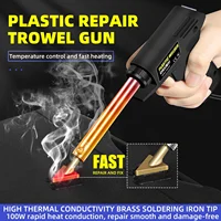 100W Soldering Iron Kit 2-In-1 With Spot Welding Head Screeding Head Plastic Welder Gun Kit Used For Repair Car Bumper-L 1