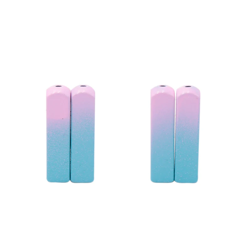 Weiou New Arrival 4pcs/set 6.2*24.3mm Sneaker v2 350 Top Rope Ends Pink Blue Lively Cord Tips Fashion Zuilvormig Shoelace Aglets