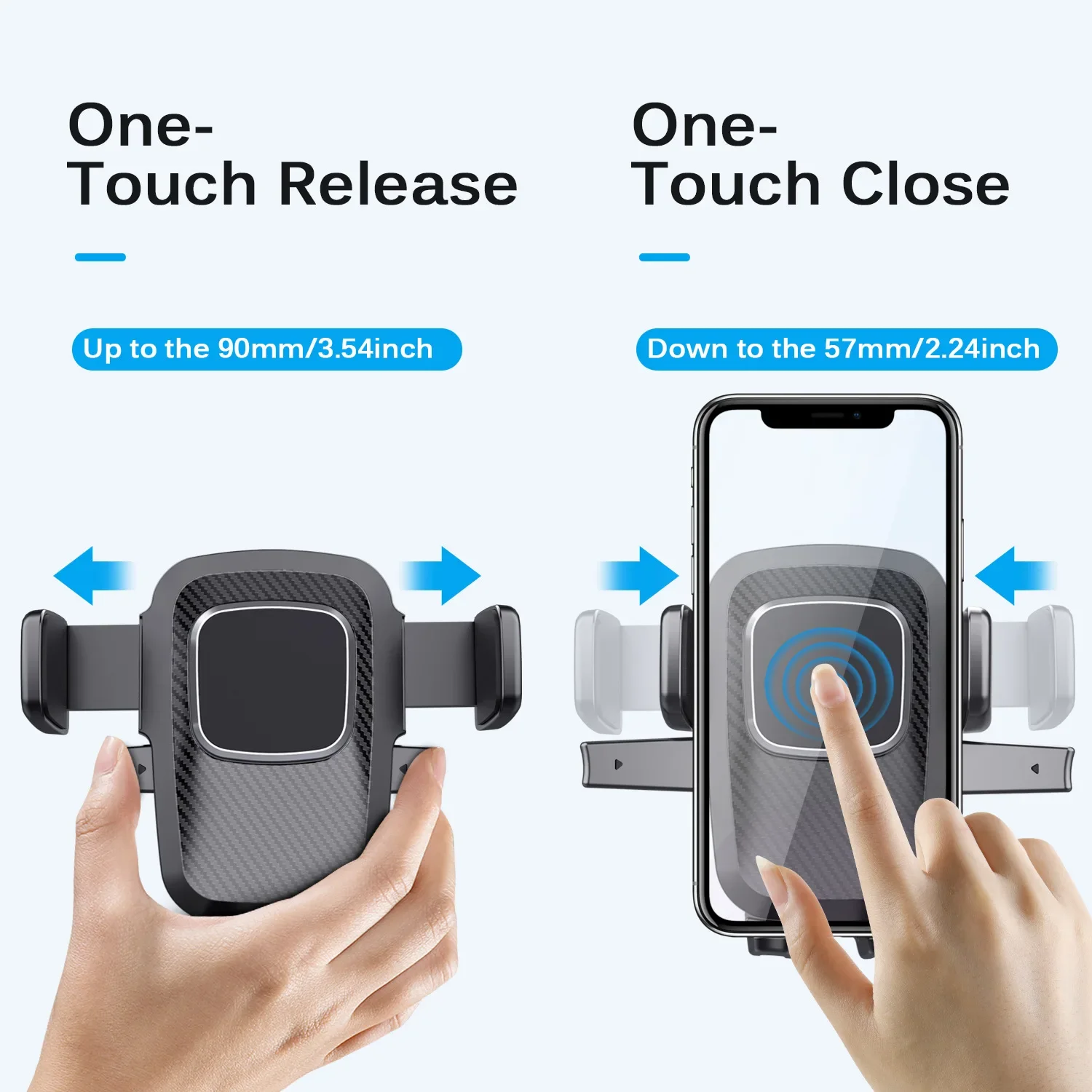 Universal Dashboard and Windshield Car Phone Holder - Adjustable Clip Stand